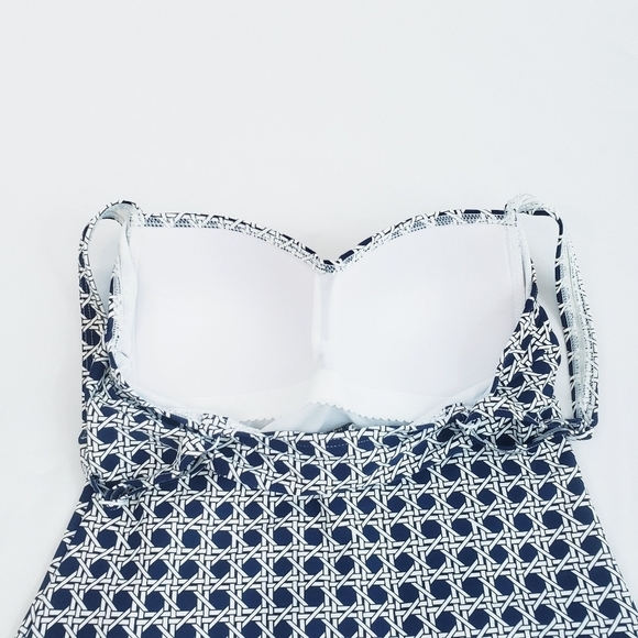 *Last Chance* Bond-eye Australia Tankini Swimsuit Top Navy White Geometric - Picture 6 of 8